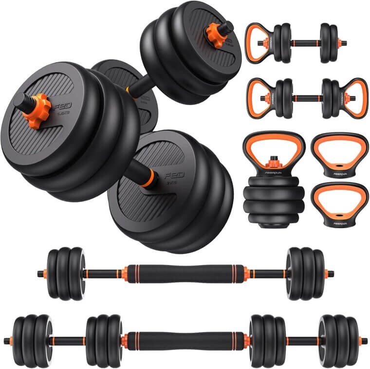 FEIERDUN Adjustable Dumbbells - Versatile Home Gym Essential - Now 15% Off!