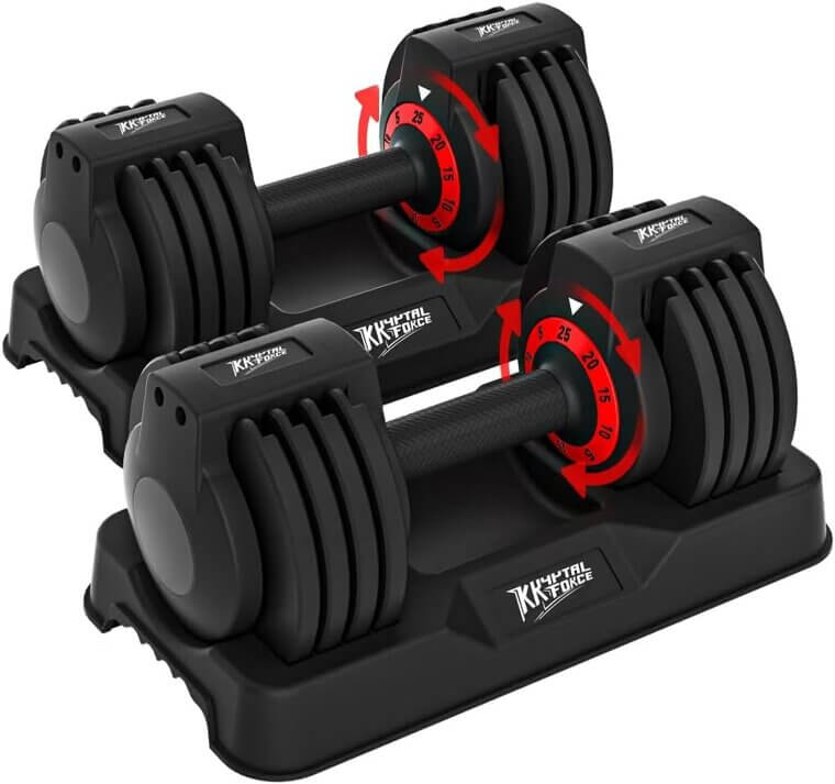 Adjustable Dumbbells Set - Perfect for Full Body Workouts! - Enjoy 12% Off!