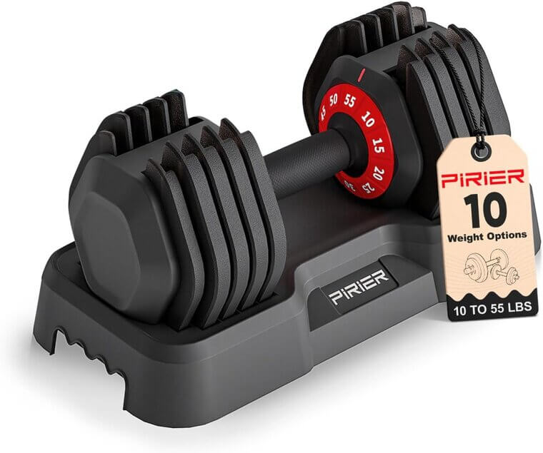 Adjustable Dumbbell Set for Versatile Workouts at Home 