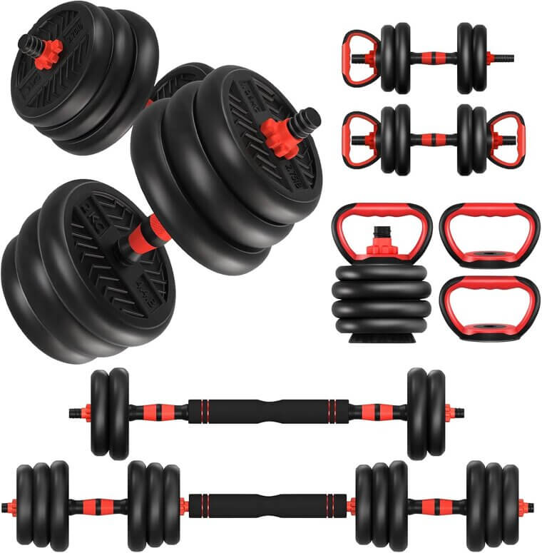 Adjustable Dumbbells Set for Home Workouts - Versatile & Compact - Now 7% Off!