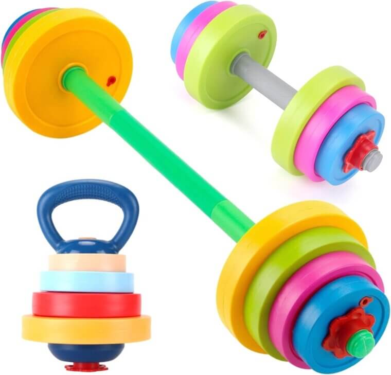 Kids Workout Set - Fun 3-in-1 Exercise Toys for Toddlers 