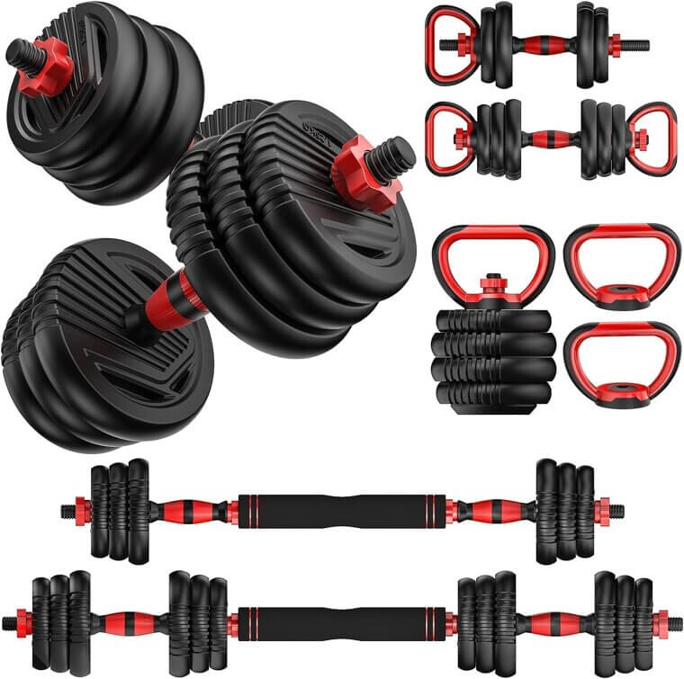 Adjustable Dumbbells Set - Versatile Home Gym Essential - Enjoy 18% Off!