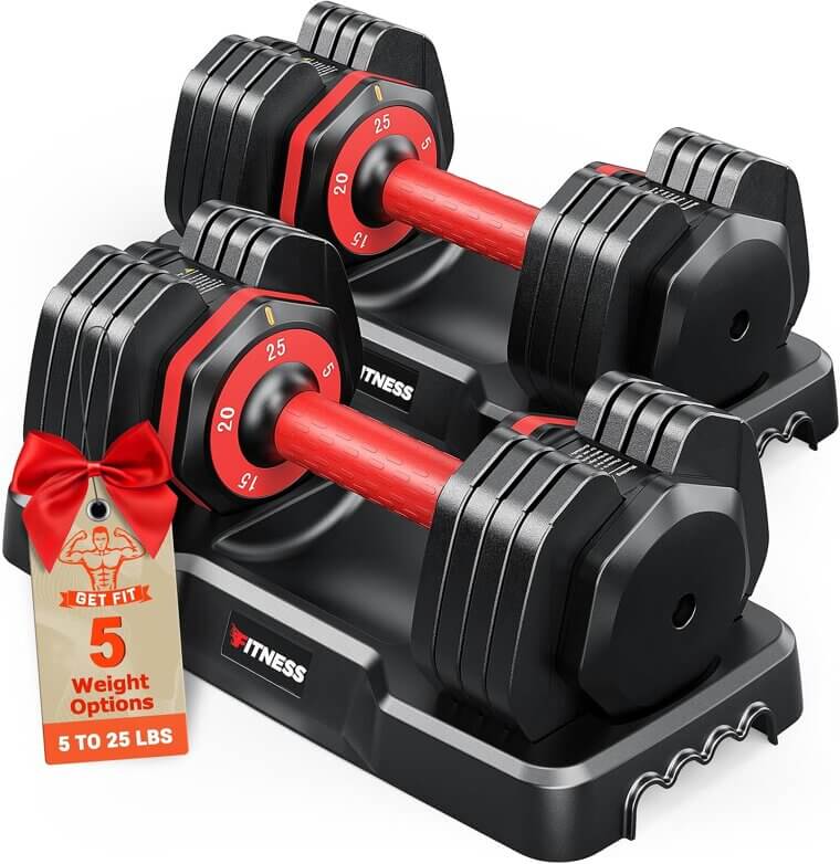 Rendpas Adjustable Dumbbells - Perfect for Home Workouts! - Now 25% Off!