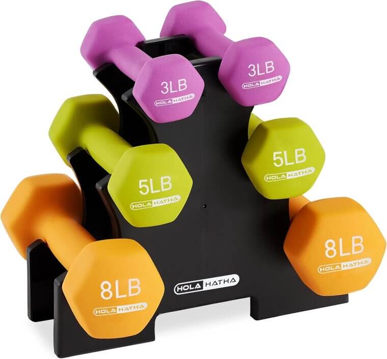 HolaHatha Dumbbell Set: Perfect Home Workout Gear for All Levels 