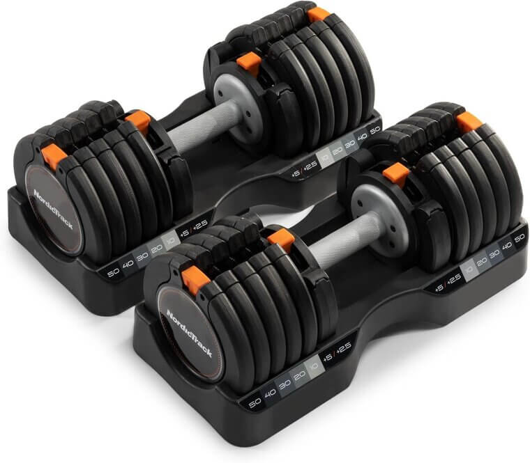 NordicTrack Adjustable Dumbbells: Versatile Home Workout Essential - Now 25% Off!