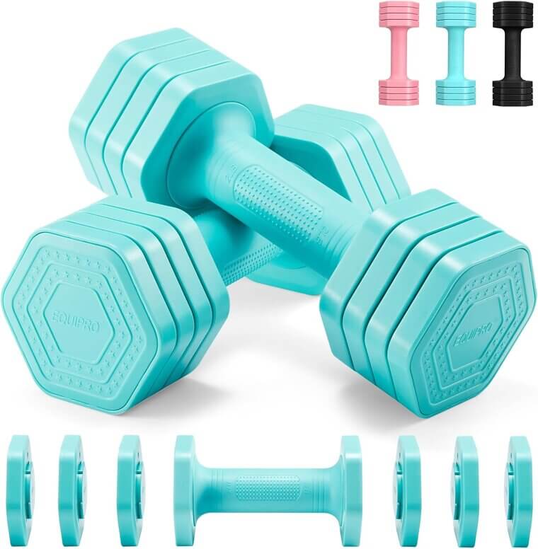 Adjustable Dumbbell Set - Perfect Weights for Women at Home - Enjoy 30% Off!