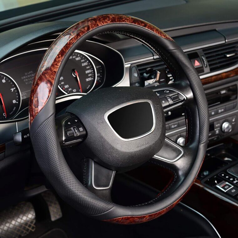 KAFEEK Steering Wheel Cover - Stylish Comfort for Your Ride - Enjoy 27% Off!