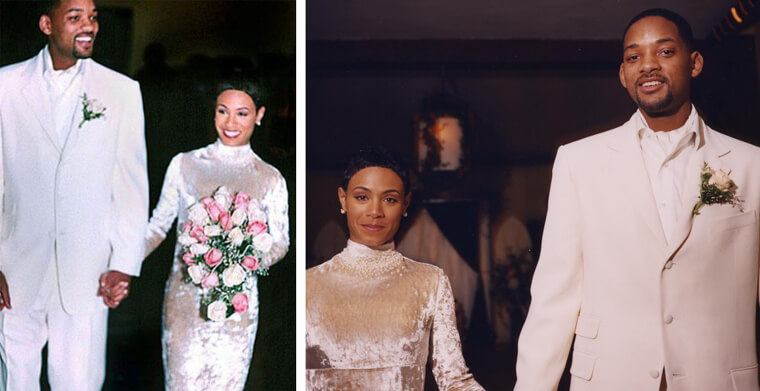 Jada Pinkett a un look Rock and Roll en velours