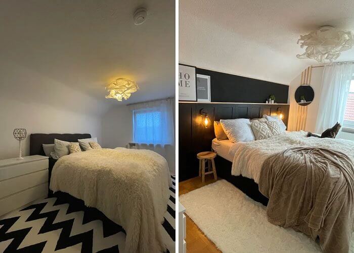 Turn Cabinet Doors Into Fancy Wall Paneling