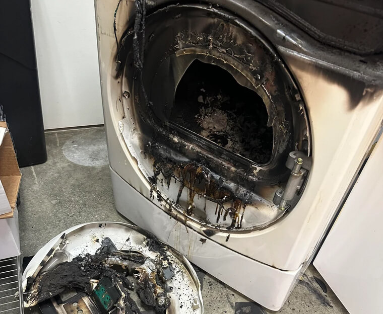 Clothes Dryer Not Drying / Lint Fire Risk