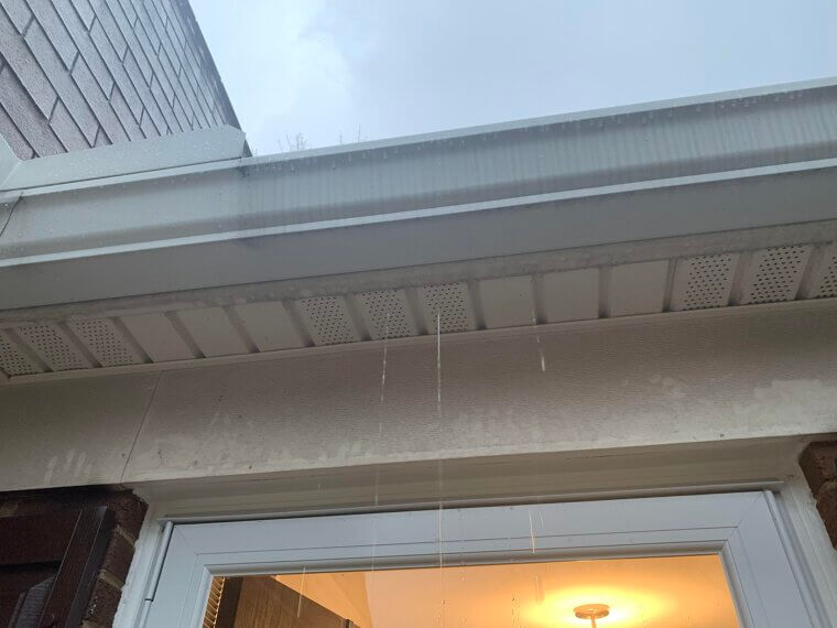 Clogged Gutters Causing Water Damage