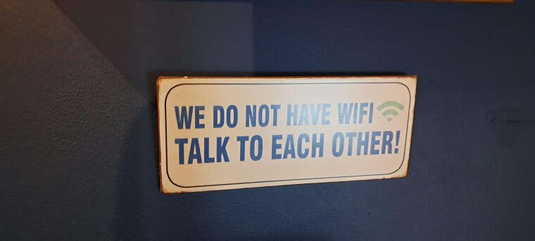 No Wi-Fi, Try Talking Instead