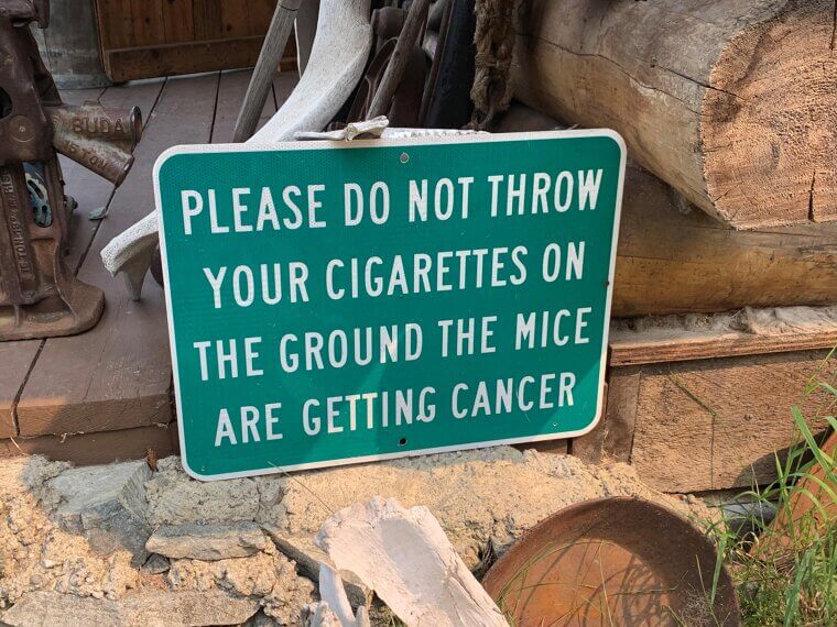 Apparently the Local Mice Have a Smoking Problem