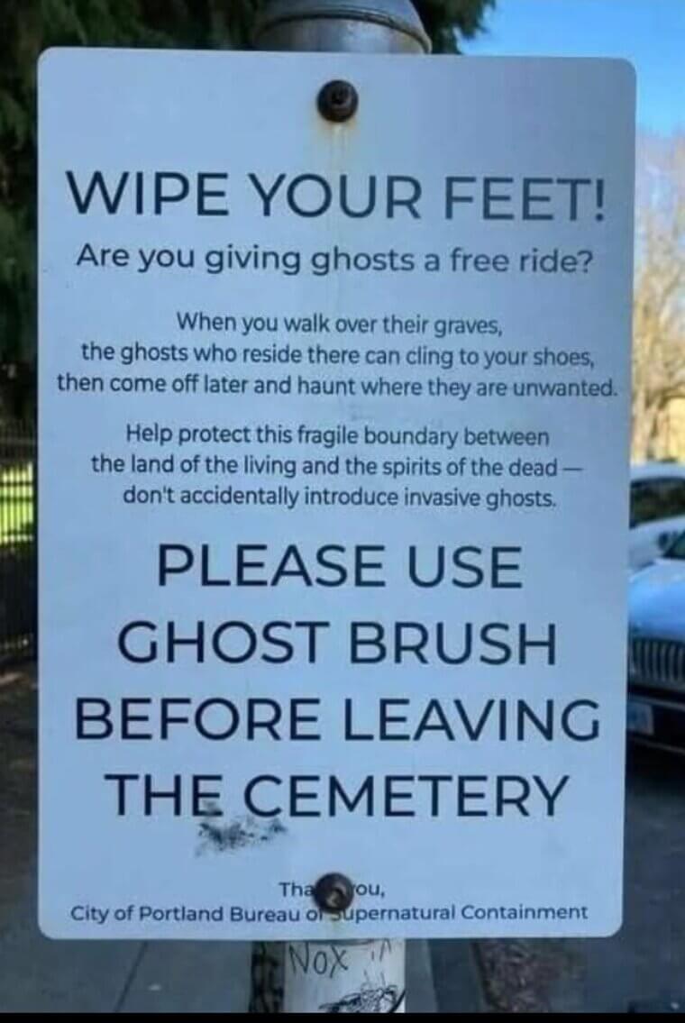 Don’t Forget to Brush Off Your Ghosts