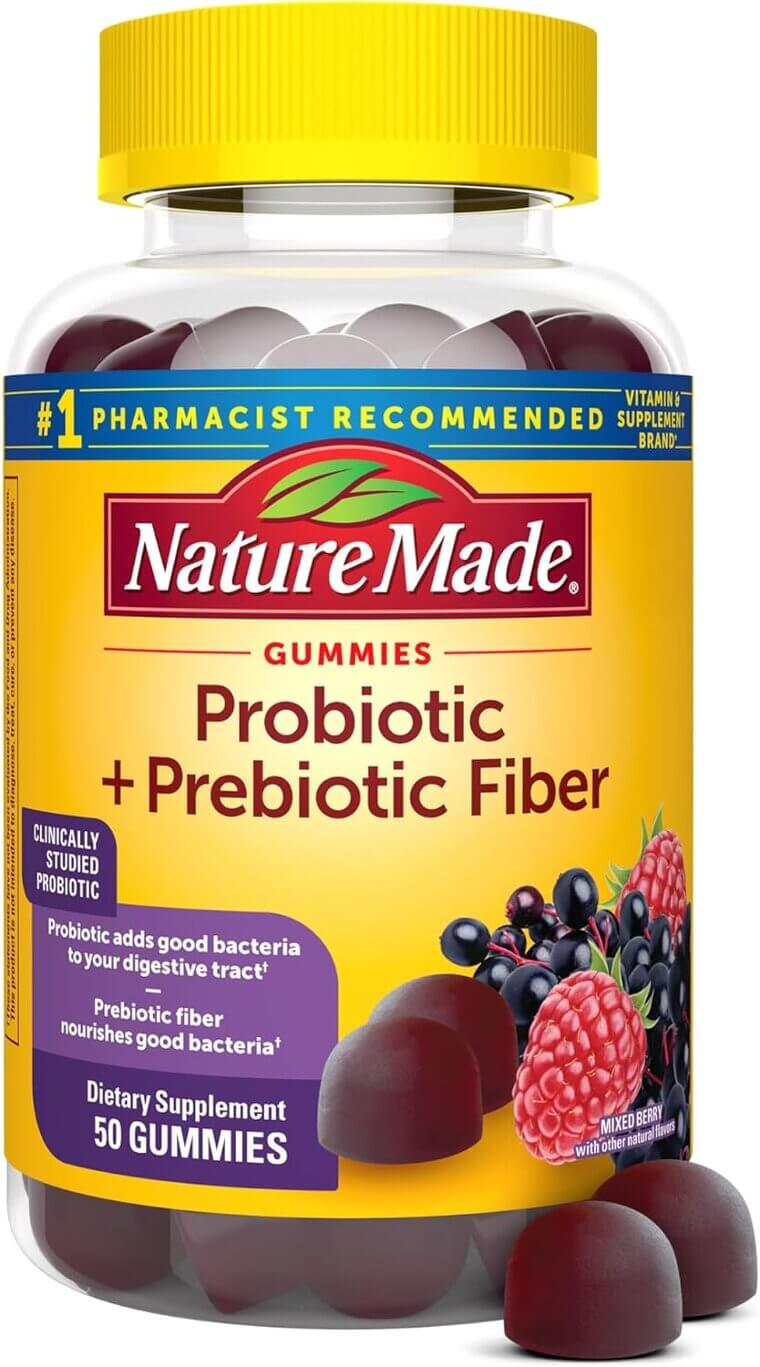 Nature Made Probiotic Gummies for Daily Gut Health - - Enjoy 44% Off!