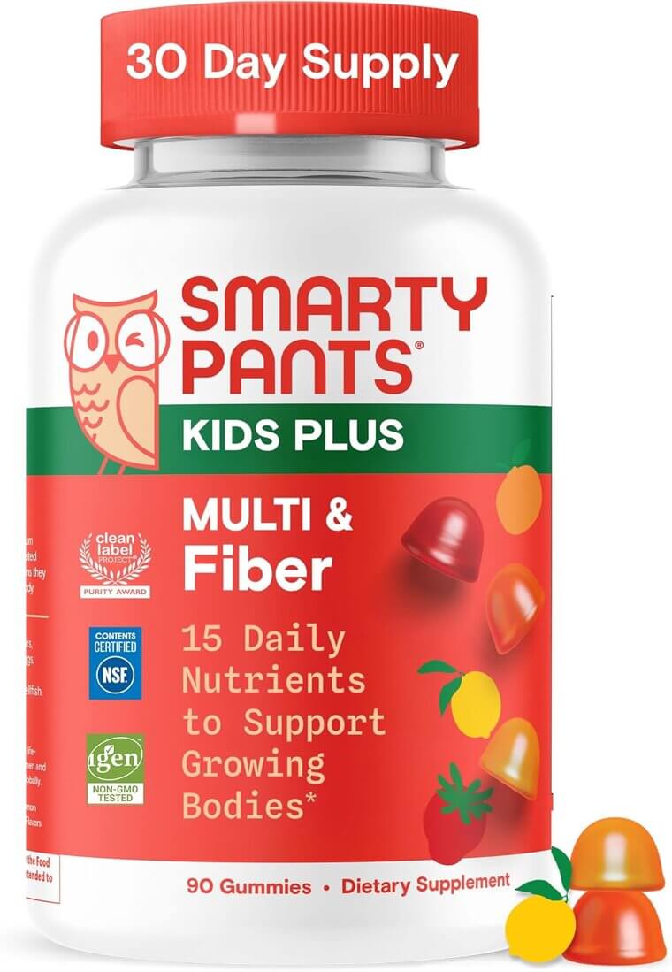 SmartyPants Kids Gummies - Vitamins & Fiber for Happy Tummies - 40% Off!