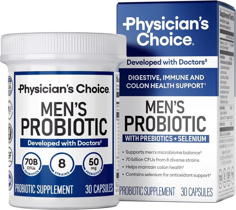Physician's Choice Probiotics for Men - Boost Your Health Today! - 19% Off!