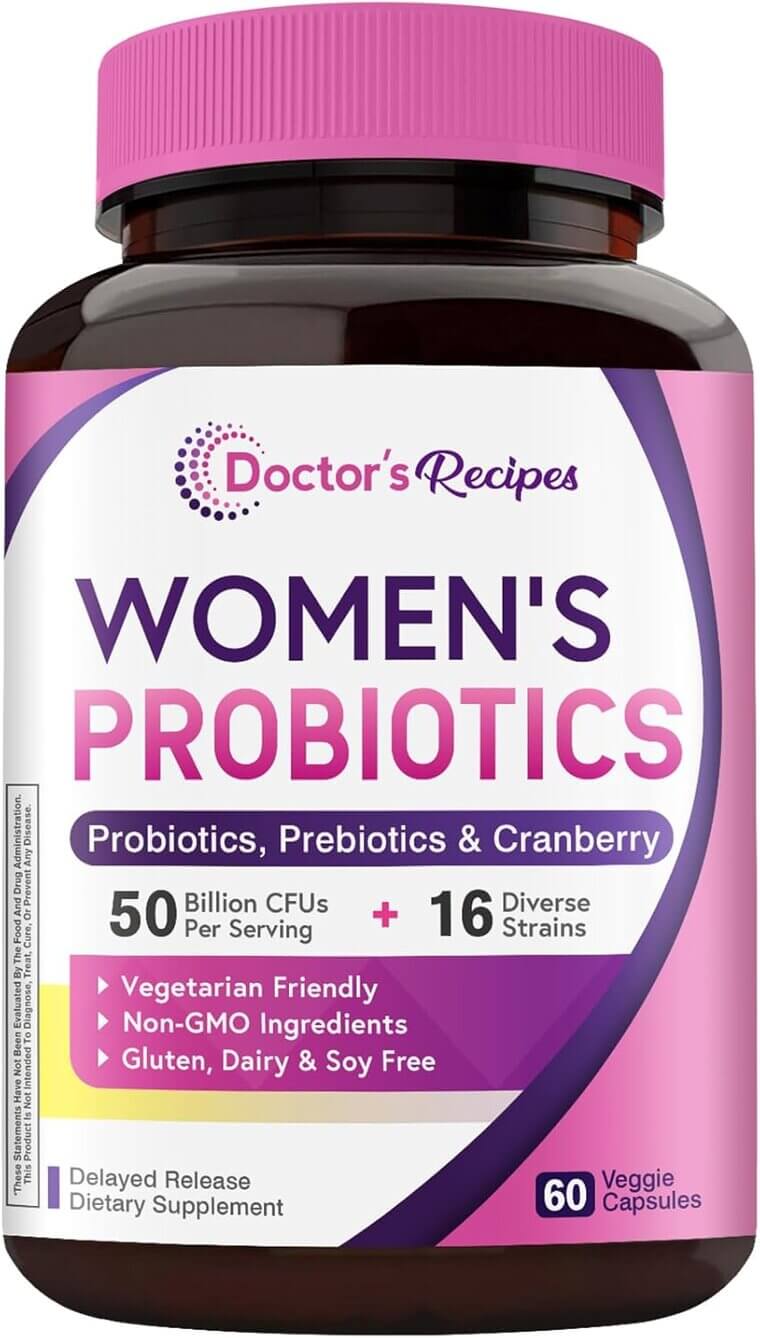 Doctor's Recipes Women's Probiotic - 50 Billion CFU Powerhouse! - Now 34% Off!