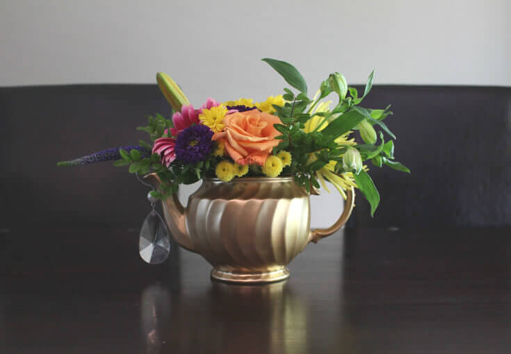 Faire des vases avec de jolies théières