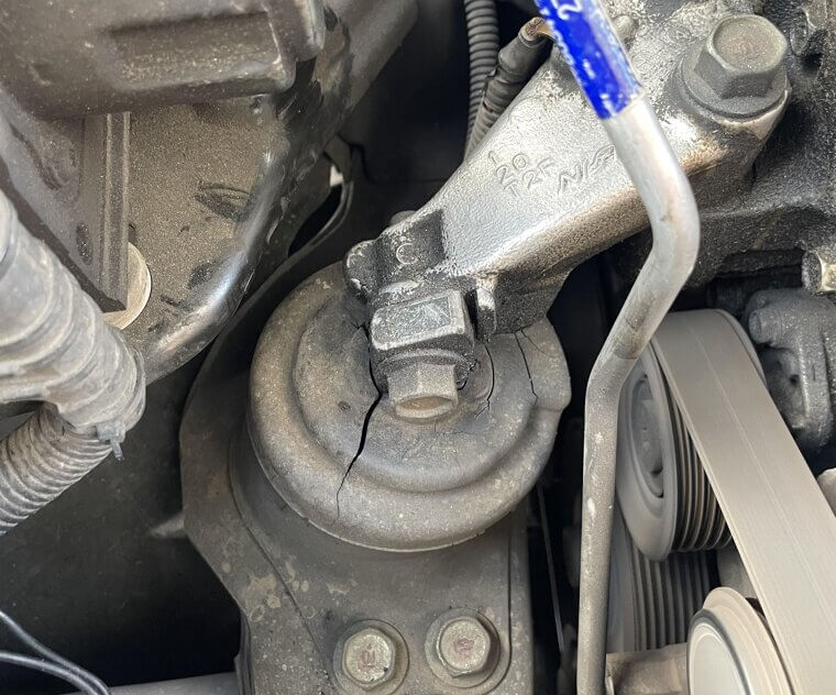 ​Look for Cracked Engine Mounts