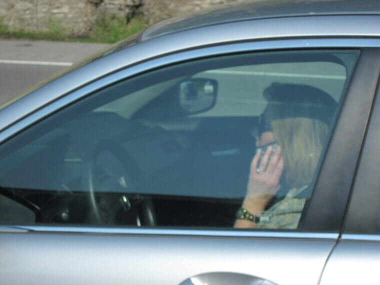 Using a Handheld Phone