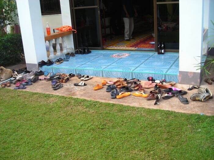 You Shall Not Enter Anywhere With Your Shoes On In Thailand