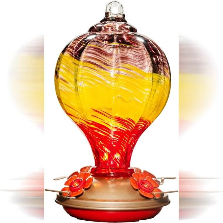 5% off This Glass Hummingbird Feeder