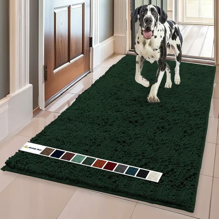 Luxurious Muddy Mat for Pets and Home - Dark Green XL Now 9% Off!