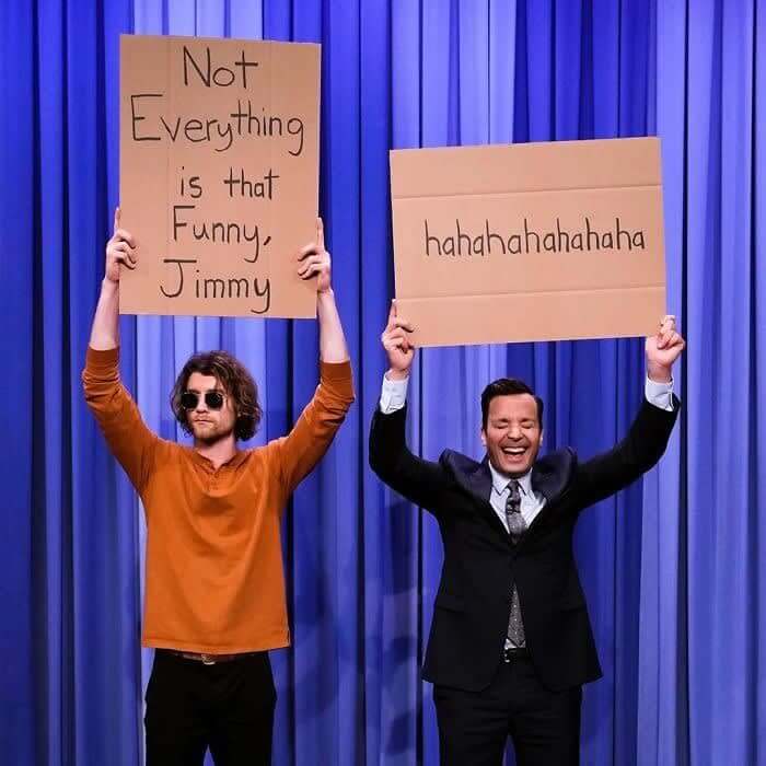 "HAHAHAHAH"- Jimmy Fallon
