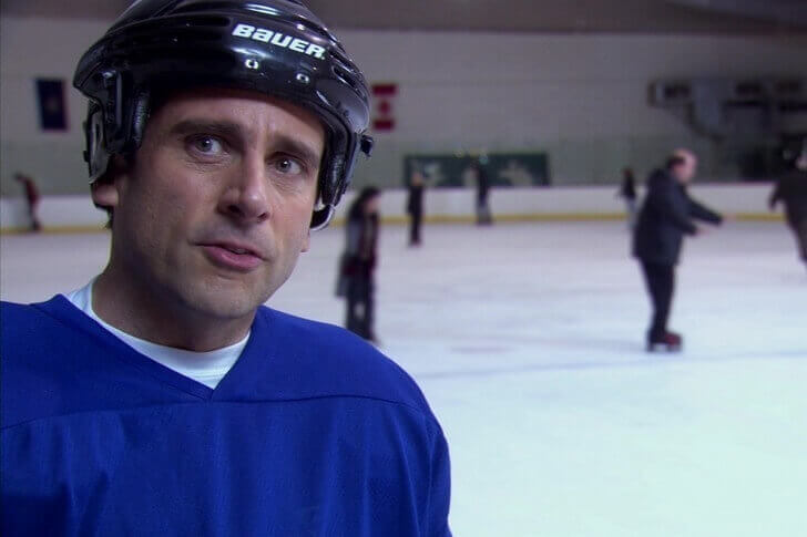 Steve Carell — Ice Hockey