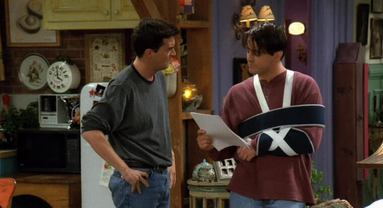 Joey s'est accidentellement déboîté l'épaule sur le plateau de tournage