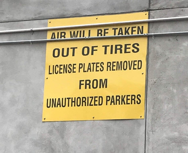 No More Unauthorized Parking