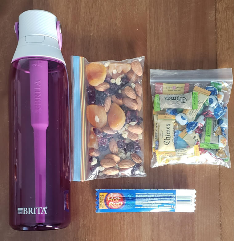 Habe immer ein Snackpaket dabei