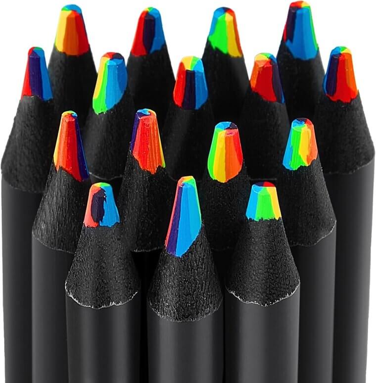 Rainbow Pencils Set - Perfect Classroom and Holiday Gifts - Enjoy 20% Off!