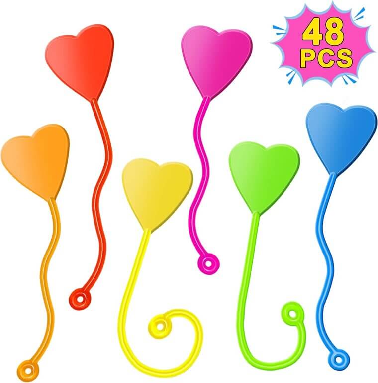 Valentines Sticky Hands - Fun Kids Party Favors & Classroom Gifts 