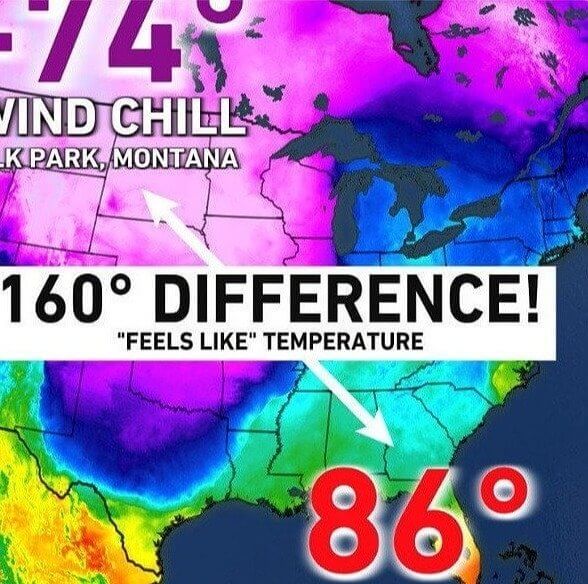 Le temps est radicalement différent à quelques heures d'intervalle