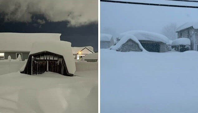 À quoi ressemblent 6 pieds de neige