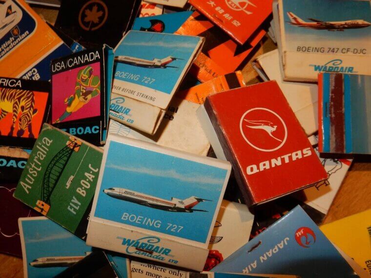 Matchbooks With Airline Logos