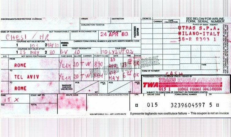 Paper Tickets With Red Carbon Copies