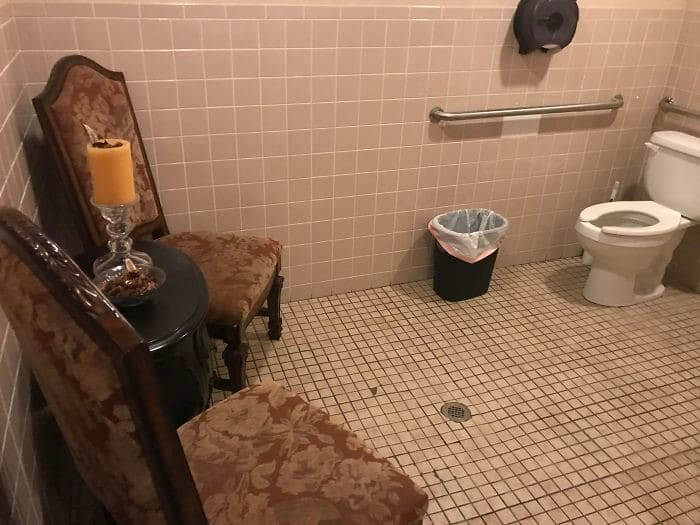 The Waiting Lounge in The Bathroom