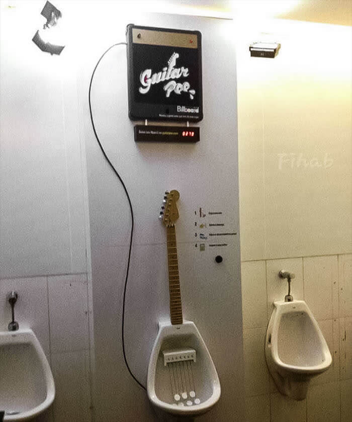 A Dream-Come-True Guitar Urinal
