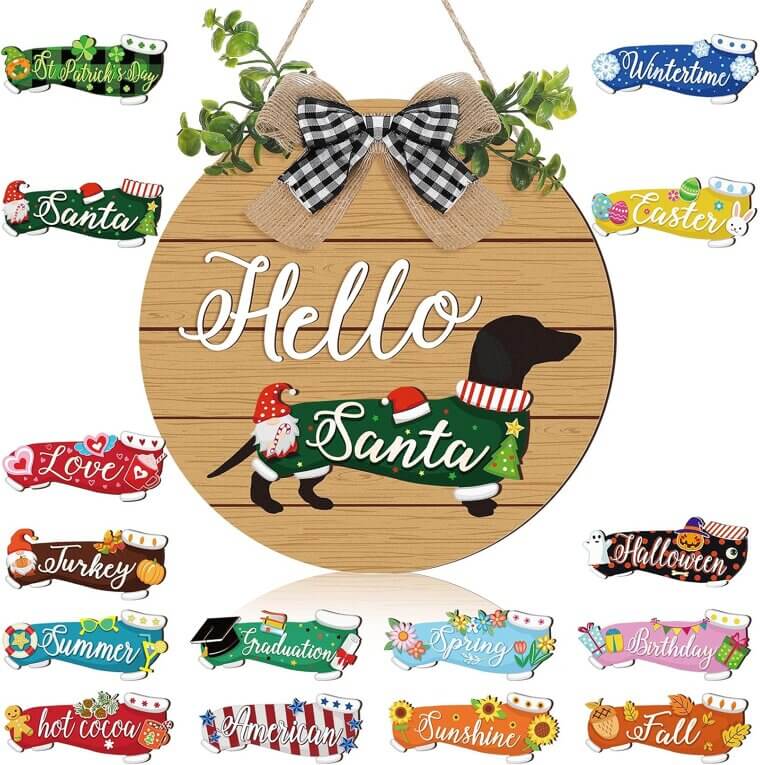 Glenmal Dachshund Decor - Cute, Seasonal, Interchangeable! - 21% Off!