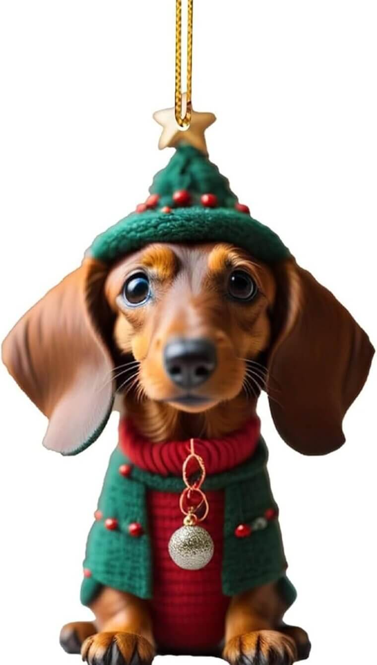 Dachshund Xmas Ornament - Perfect Gift for Dog Lovers - Now 45% Off!