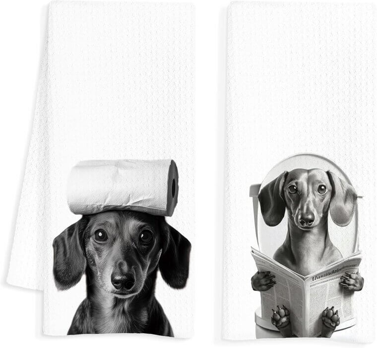 Dachshund Towels Set - Perfect for Dog Lovers! 