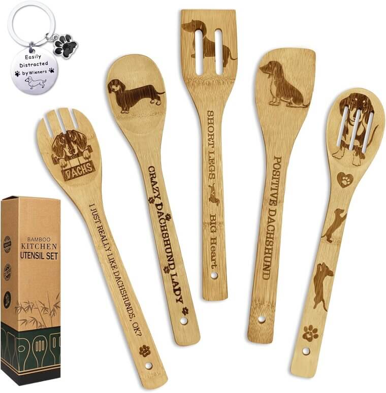 Dachshund Wooden Spoons Set - Perfect Gift for Dog Lovers! - Now 12% Off!