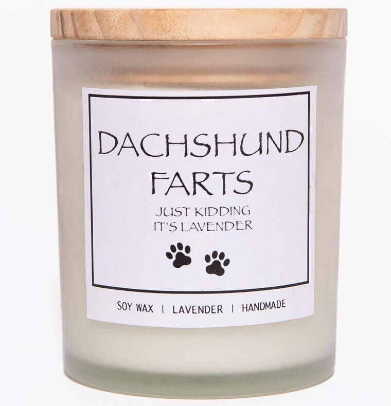 Dachshund Lavender Candle - Perfect Gift for Dog Lovers 