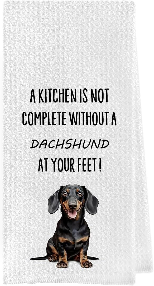 Dachshund Dish Towels - Cute, Absorbent, and Quick-Drying Kitchen Companions 