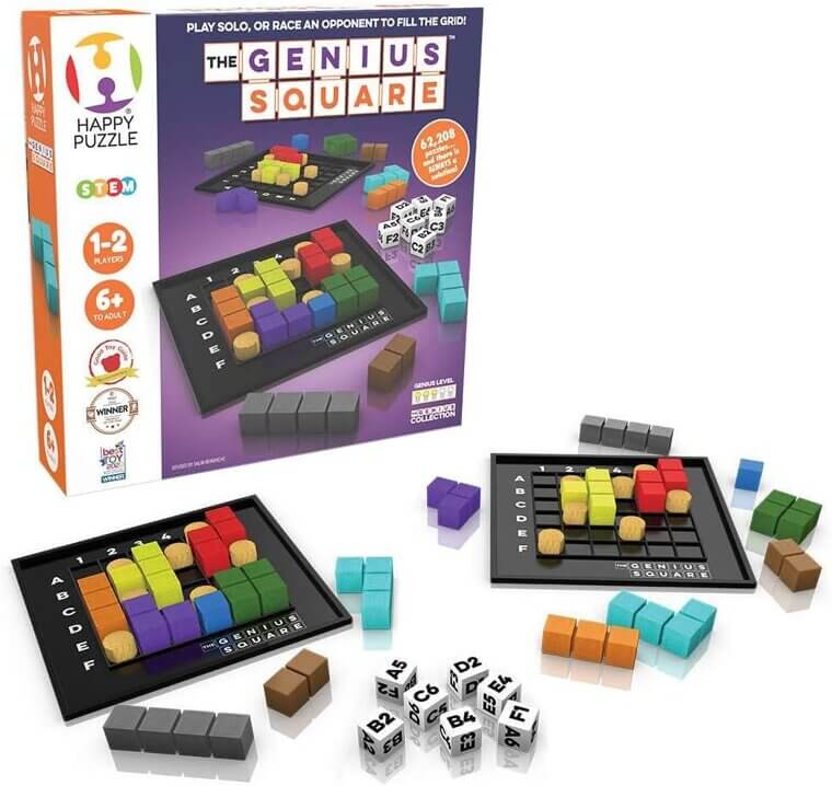 Genius Square Game: Race to Solve 60,000+ Puzzles! - 5% Off!