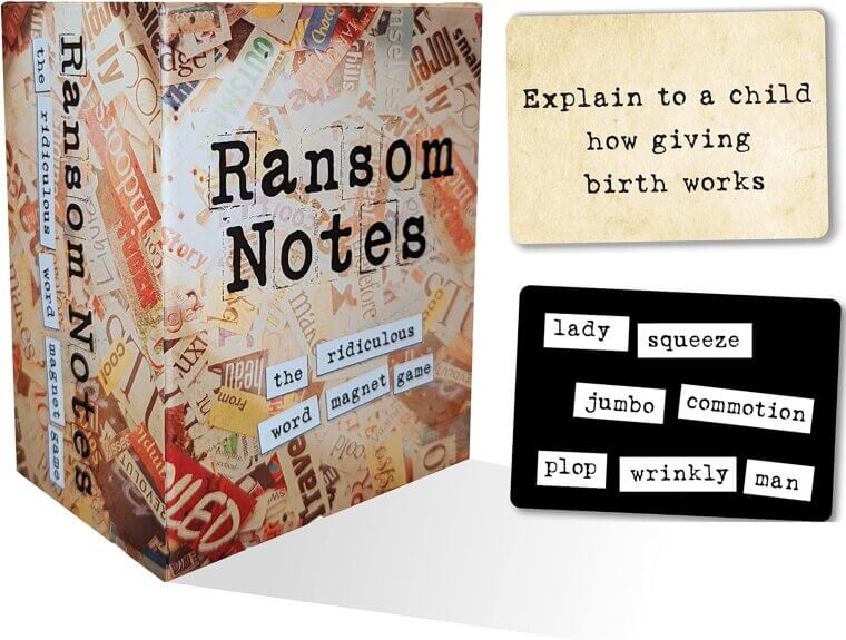 Ransom Notes Game - Hilarious Word Magnet Party Fun for 3+ Players - Now 13% Off!