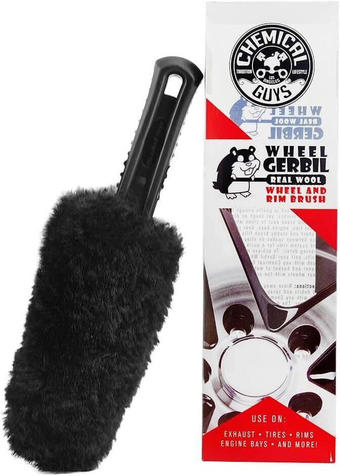 Gerbil Wheel Brush - Soft Bristle Detailing for Rims & Tires - 8% Off!